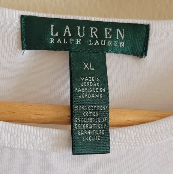 Ralph Lauren classic cotton crewneck tshirt Women's XL - Picture 3 of 7